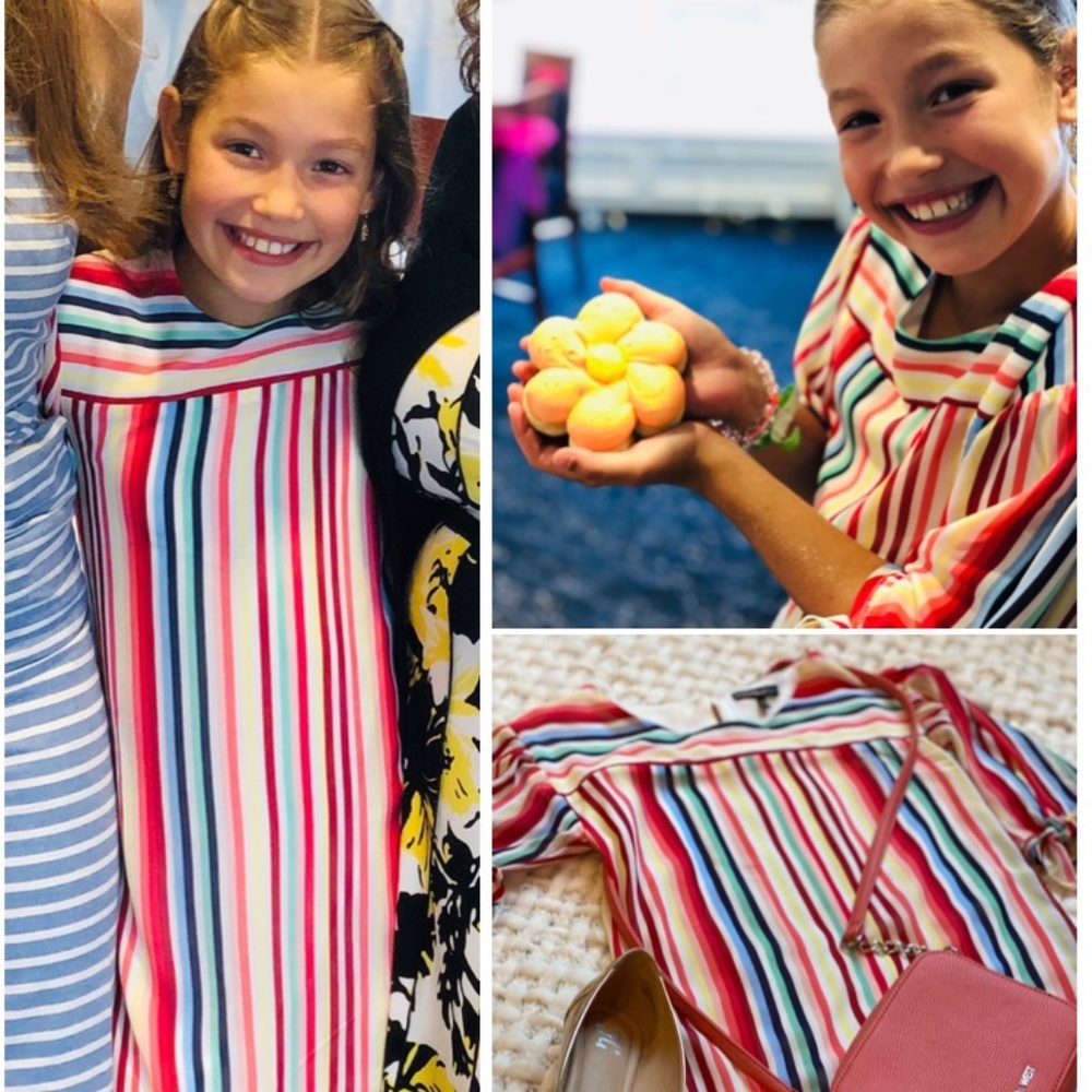 My Michelle Girl Colorful Striped Dress